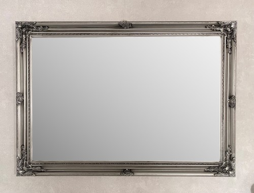 Ornate wall mirror hardwood - mirror,