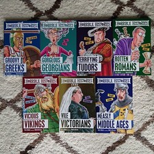 Horrible Histories 7 Book Set by Terry Deary Paper Back in Great Condition