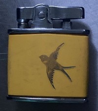 Rolstar Vintage Petrol Lighter Unusual Swallow Or Swift Bird Design Ornithology