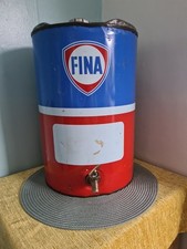 Very Rare Vintage 70s FINA 5 Gallon Oil Drum In Exellent Condition Very Nice