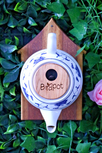 Bird house teapot nest - teapot, box