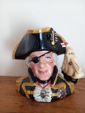 Royal Doulton Large Character Jug Vice Admiral Lord Nelson- Signed