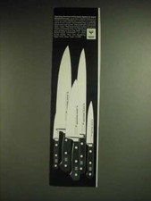 1985 Wusthof Knives Ad - Wanting the best is the best reason to want