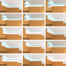 Premium Coving Cornice Moulding Modern Xps LED Paintable Ceiling Easy DIY