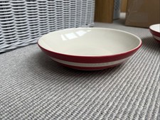 Cornishware Red Pasta Bowl 1 x 24cm, Ceramic used