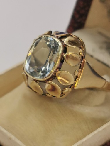 585 gold ladies - ring, with