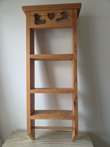 Vintage farmhouse ladder shelf - ladder,