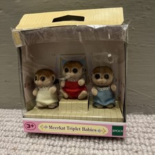 Sylvanian Families Meerkat Triplet Babies Boxed Excellent Condition
