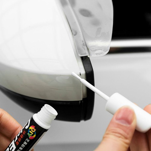 Car white clear paint repair - car,