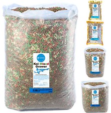 Koi carp pond mixed grower pellets & sticks mix 30% protein 100g-10kg