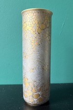 Stylish Vintage Rosenthal Studio Line Modernist Gold Fire Cylinder Vase Dressler