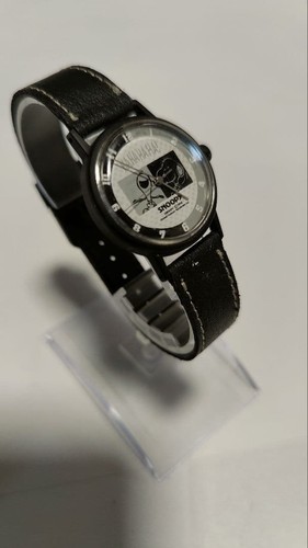 Snoopy watch quartz - quartz, black