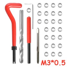 M3 x 0.5 - Fits Helicoil - Wire Thread Insert Repair Kit Stainless Steel 30 in 1