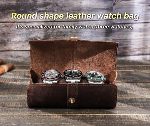 Genuine leather watch roll - genuine,