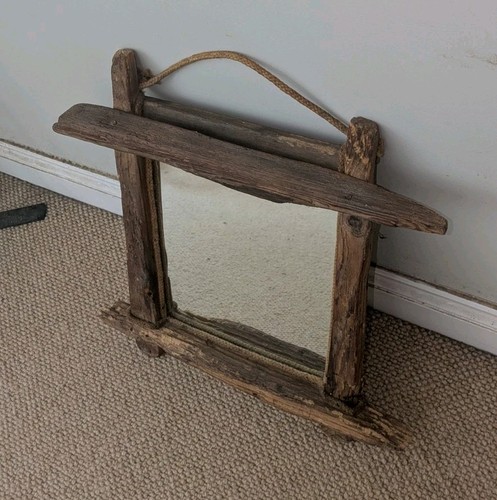 Rustic driftwood framed - , wall