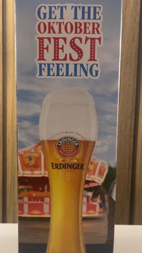 Erdinger german beer glass - erdinger,