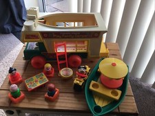 Fisher Price Vintage Play Family Camper Van