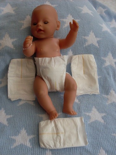 Disposable dolls nappies - dolls,