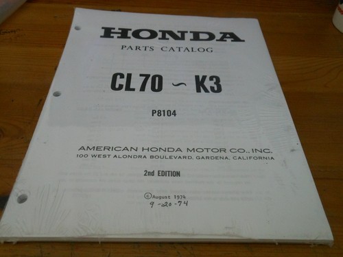 Honda dealer photocopy parts - honda,