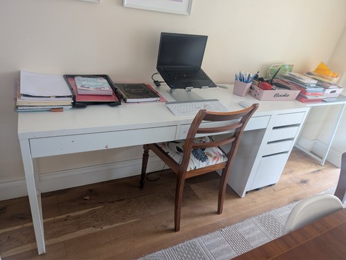 Ikea micke white computer desk - ikea,