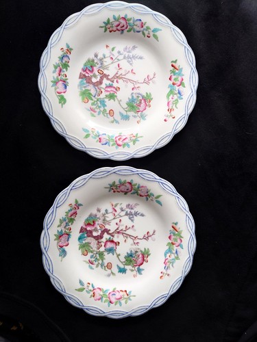 Pair antique 1850s minton - antique,
