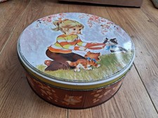 Vintage Round Biscuit Tin