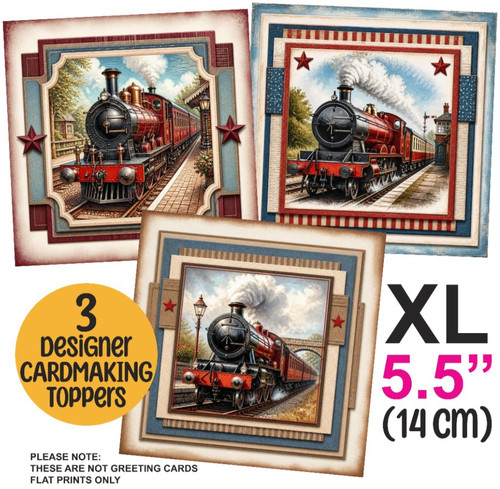 Train card toppers for - train,