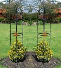 Set of 2 Garden Obelisk