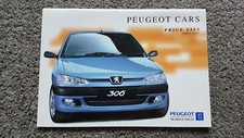 PEUGEOT 206 306 406 PRICE LIST