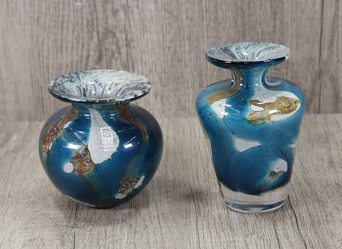 Vintage mdina vases tiger - 2x,