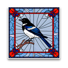 Cute Magpie Wild Bird Faux