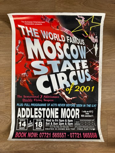 Moscow state circus poster - state,