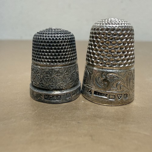 Silver thimbles size - thimbles, 14