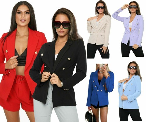 Ladies blazer gold button - ladies,