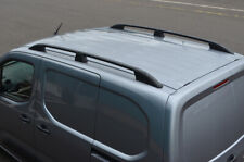 Black Aluminium Roof Rack Rails Side Bars To Fit L1 Citroen Berlingo (2019+)