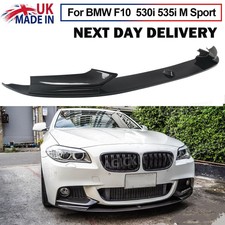 For BMW 5 Series F10 F11 Gloss Black Front Splitter Spoiler Lip M Sport 2010-16