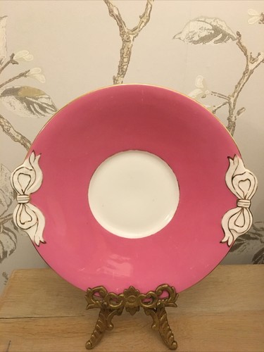 Pink china tuscan cakeplate - pink,