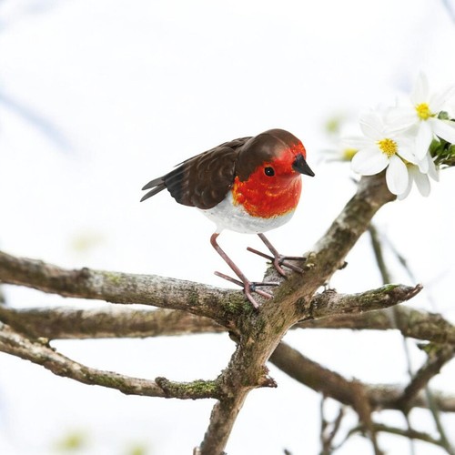 Christmas robin ornament - ornament, large