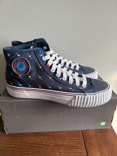 Flyers navy print canvas - pf,