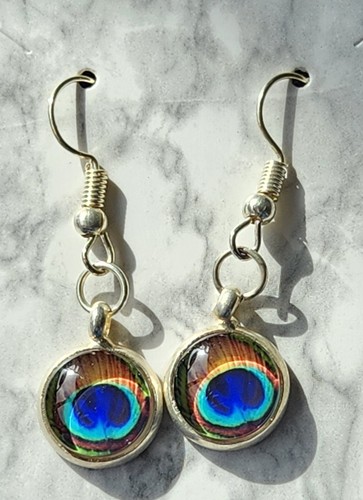 Handmade peacock feathers eye - handmade,