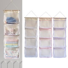 over Door Organizer Mesh Hammock Bag Baby Toy Holder for Doll Diapers Closet