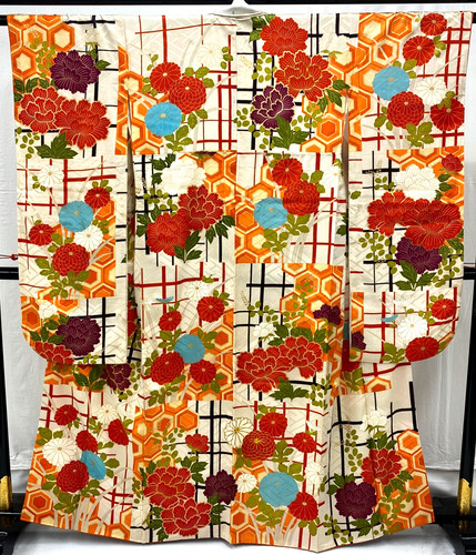 Japanese vintage kimono - japanese,