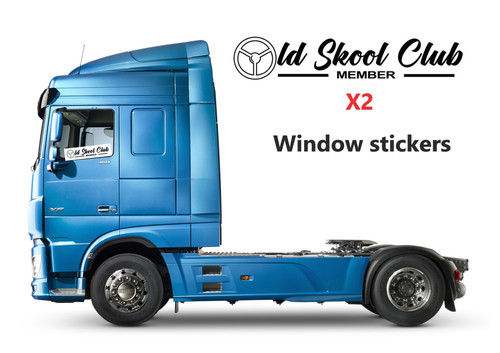 Old school club truck - club, window