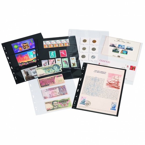 Stamp stock pages grande black - pages,