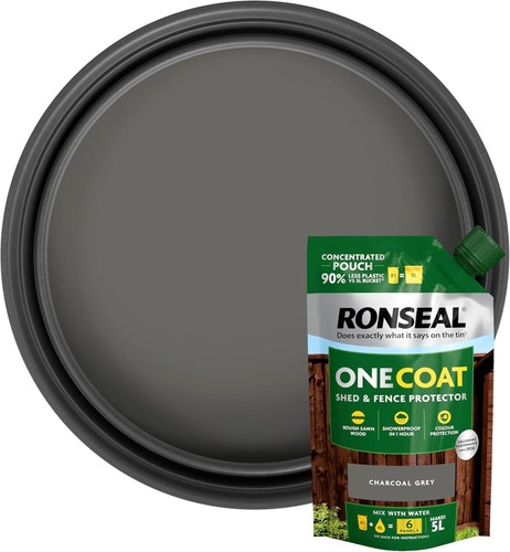 Ronseal shed fence - fence, paint
