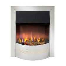 Dimplex Portree Chrome Optiflame Electric 3D Inset Fire 2kW With Remote Open Box