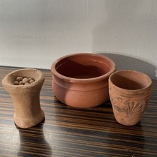 3 vintage/antique clay