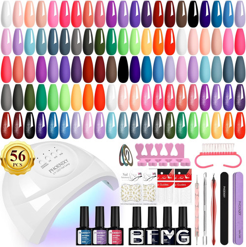 Gel nail kit colours - nail, kit,