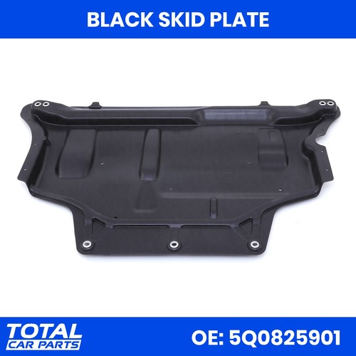 Front bumper undertray black - front,