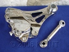 FITS HARLEY, DNA PAUGHCO SPRINGER FRONT END CHROME LEFT FRONT BRAKE CALIPER KIT